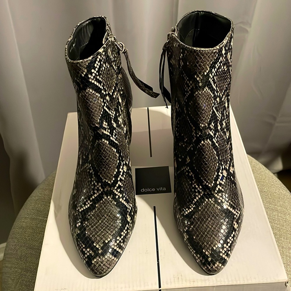 Nice Designer Animals Print Booties by dolce vita
